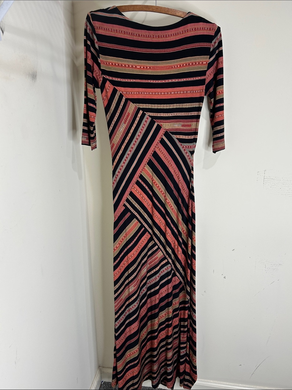 PERUVIAN CONNECTION Monserrato Colorful Maxi Stretch Jersey Size XS - Picture 3 of 16
